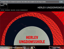 Tablet Screenshot of herlev-ungdomsskole.dk